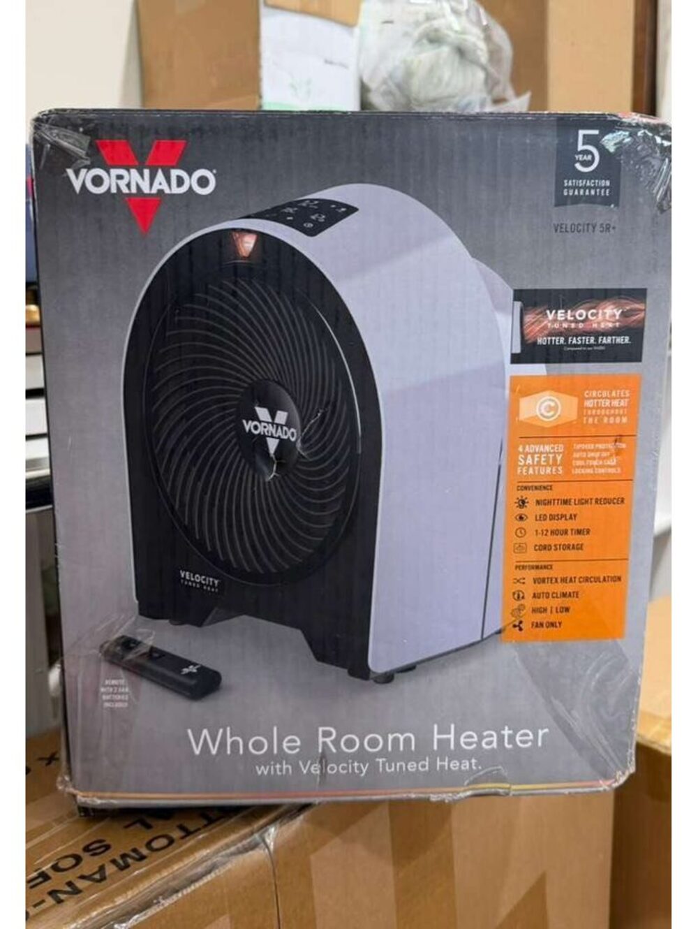 NWT Vornado Velocity 5R 1500 Watt Indoor Electric Fan Space